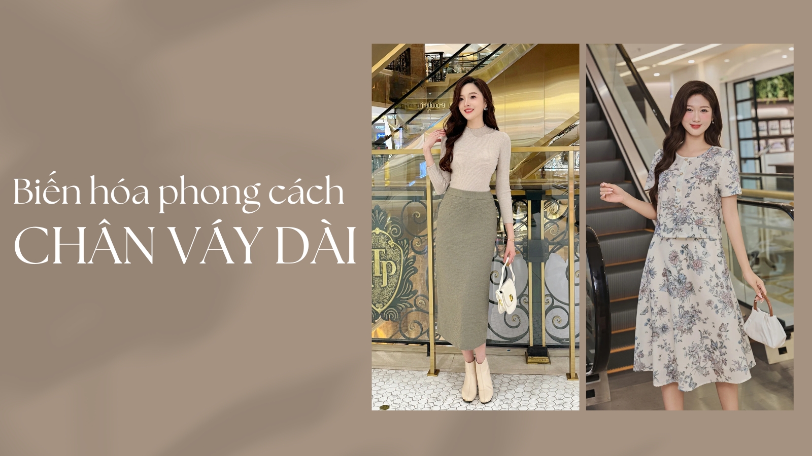 Cân Mọi Phong Cách Thời Trang Với Chân Váy Dài