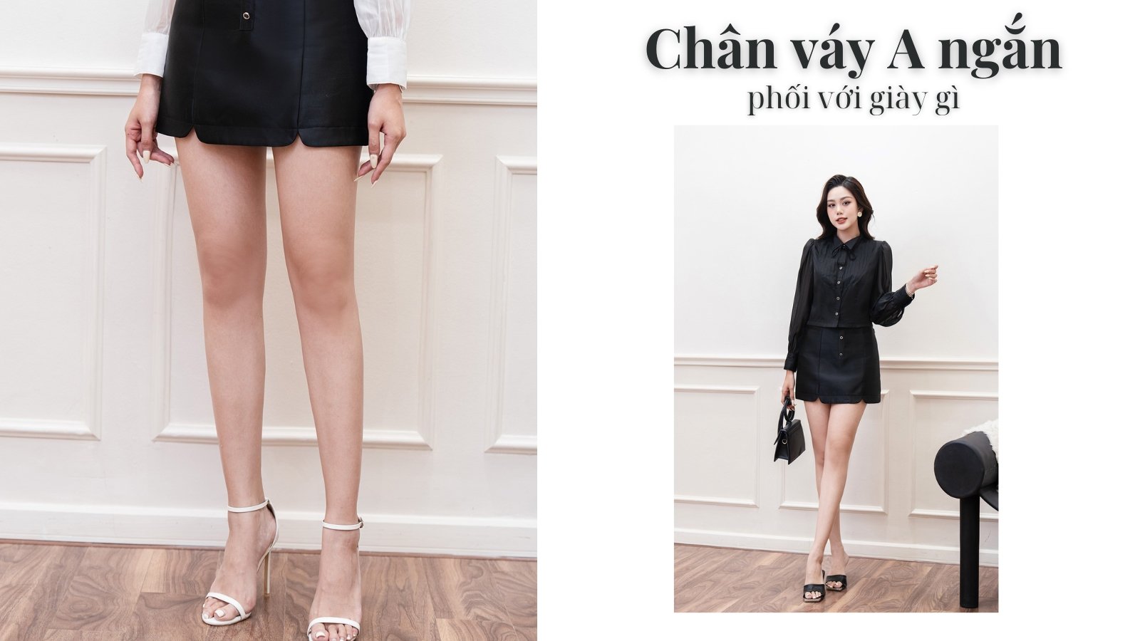 Chân Váy Chữ A Ngắn Phối Với Giày Gì?