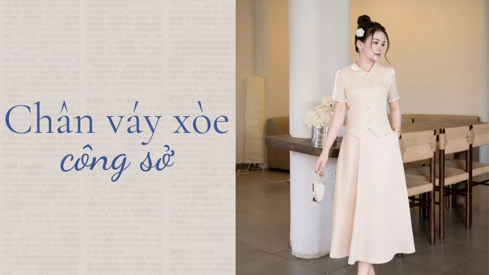 Lựa Chọn Mẫu Chân Váy Xòe Công Sở Đẹp Hằng Ngày