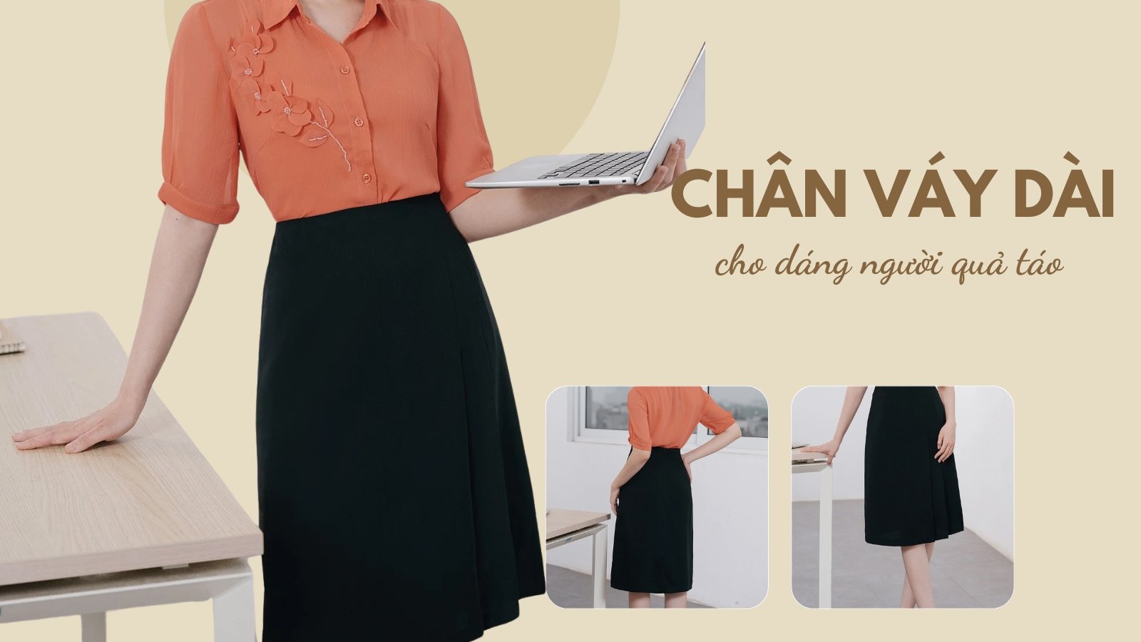 Cách Chọn Chân Váy Dài Hoàn Hảo Cho Dáng Người Hình Quả Táo
