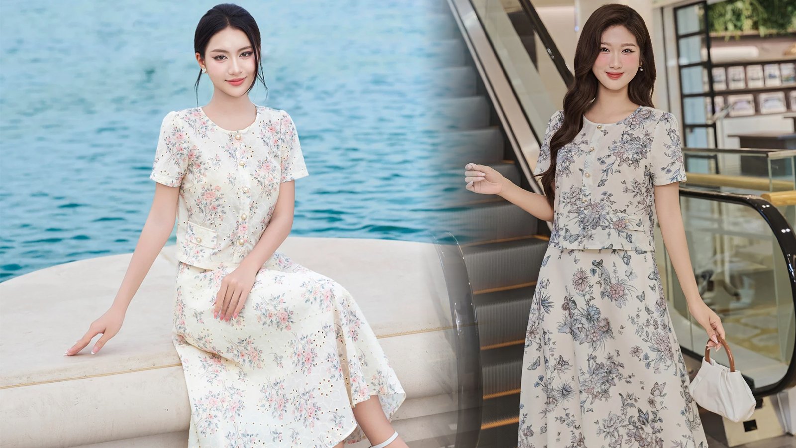 Cách Phối Set Áo Croptop Và Chân Váy Dài Trẻ Trung