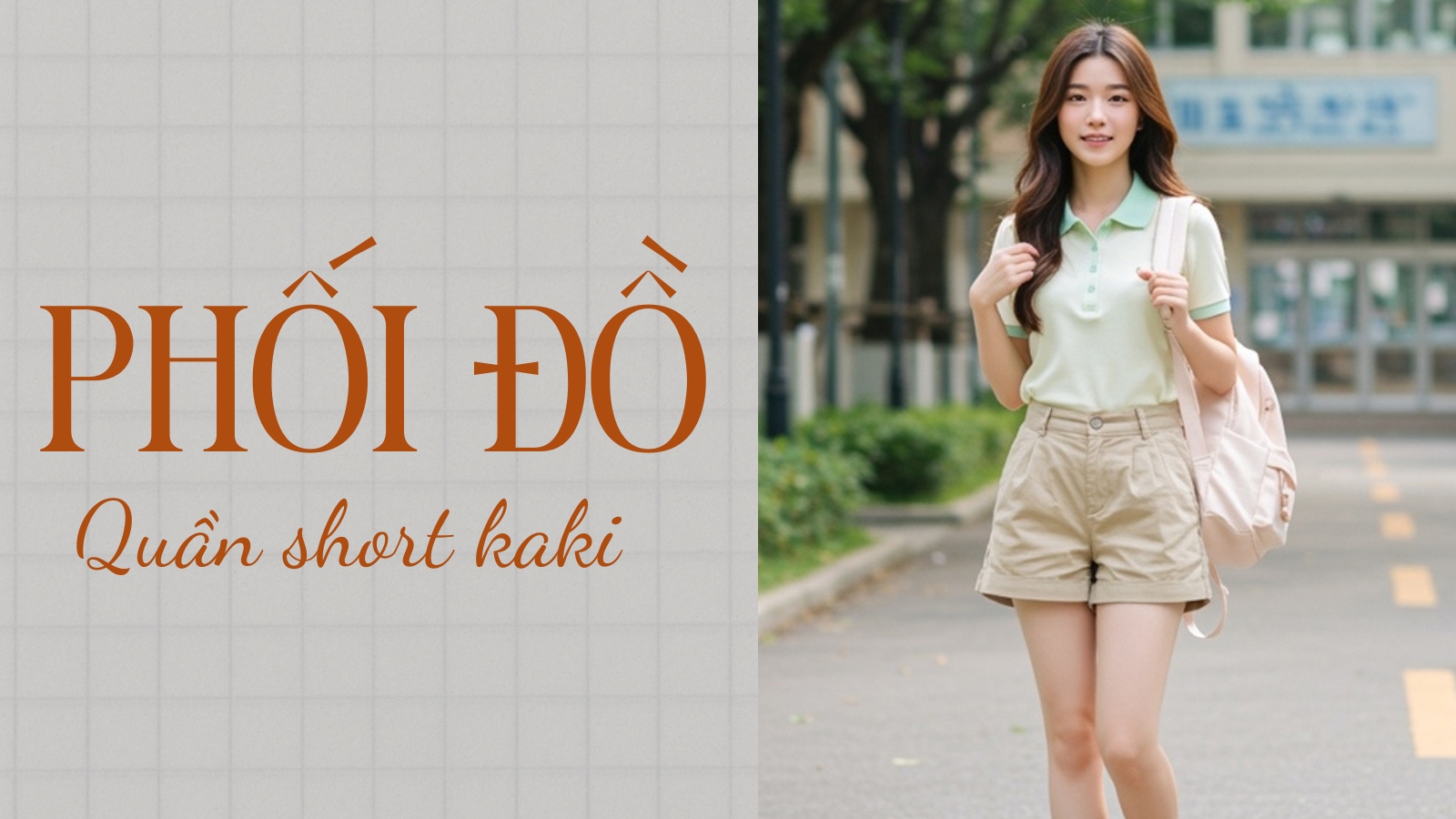 Công Thức Phối Đồ Với Quần Short Kaki Nữ