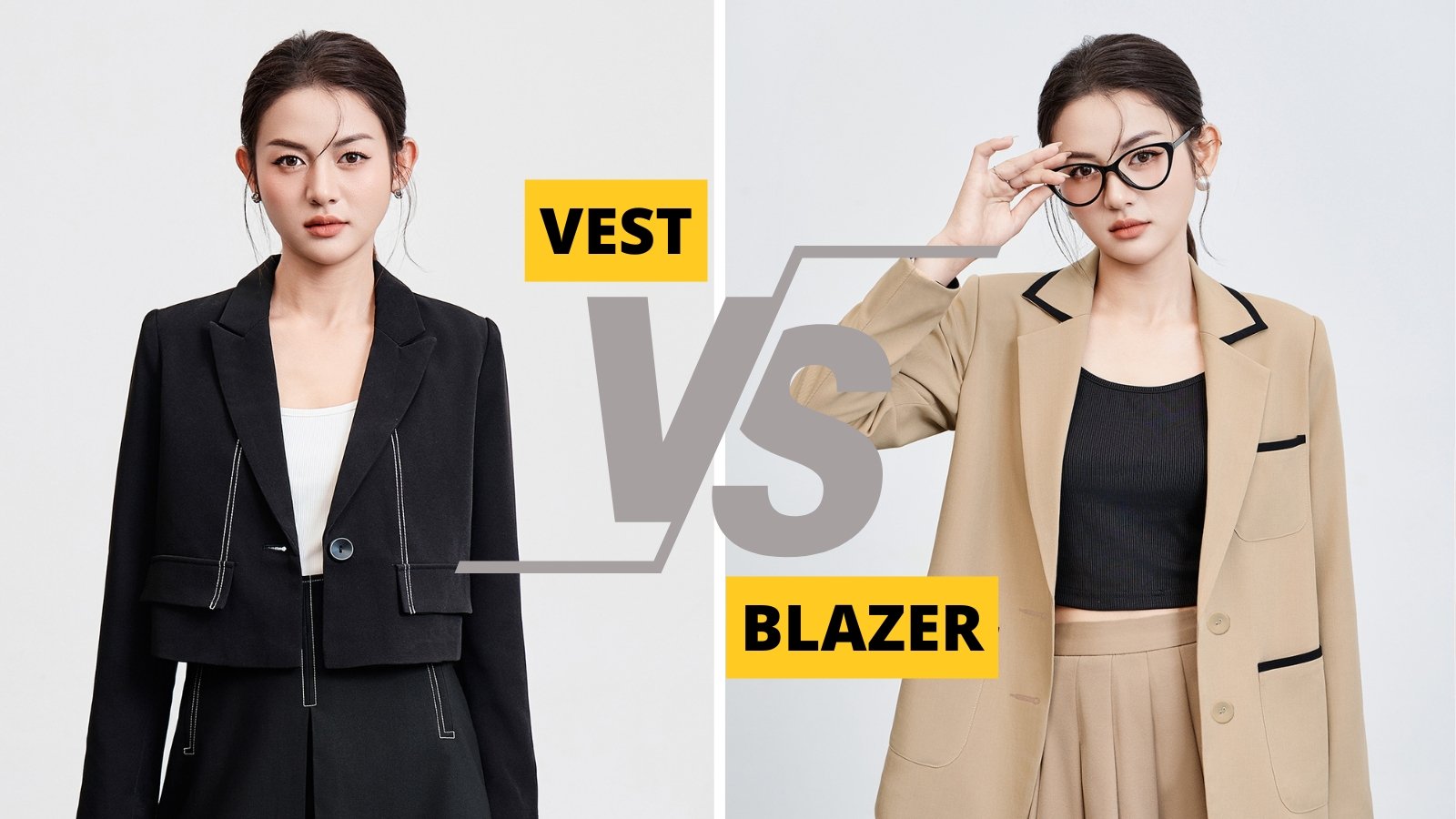 Sự khác nhau giữa áo vest và áo blazer dành cho nữ