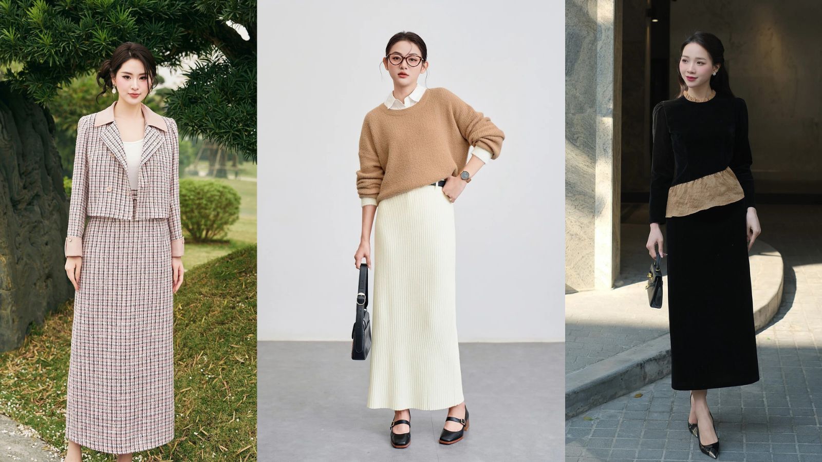 Chọn Chân Váy Dài Chuẩn Gu Theo Mùa