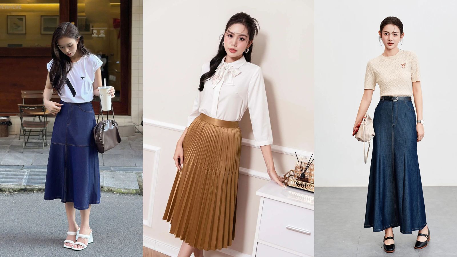 Tips lựa chọn chất vải chân váy dài sao cho phù hợp
