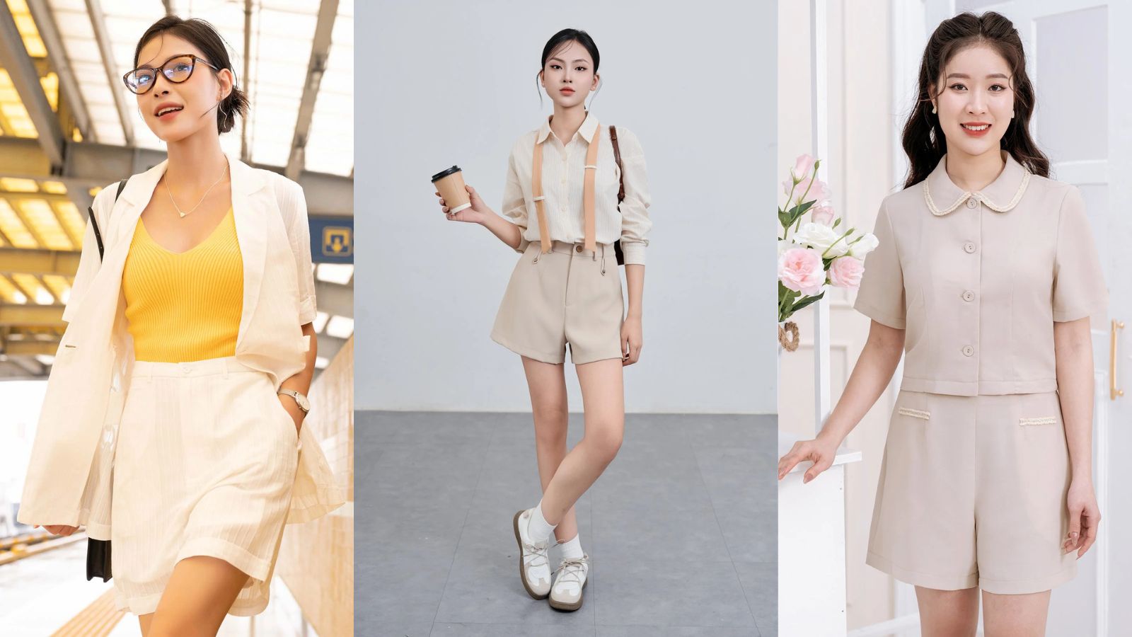 Outfit Công Sở Nữ Với Quần Short Năng Động Tinh Tế