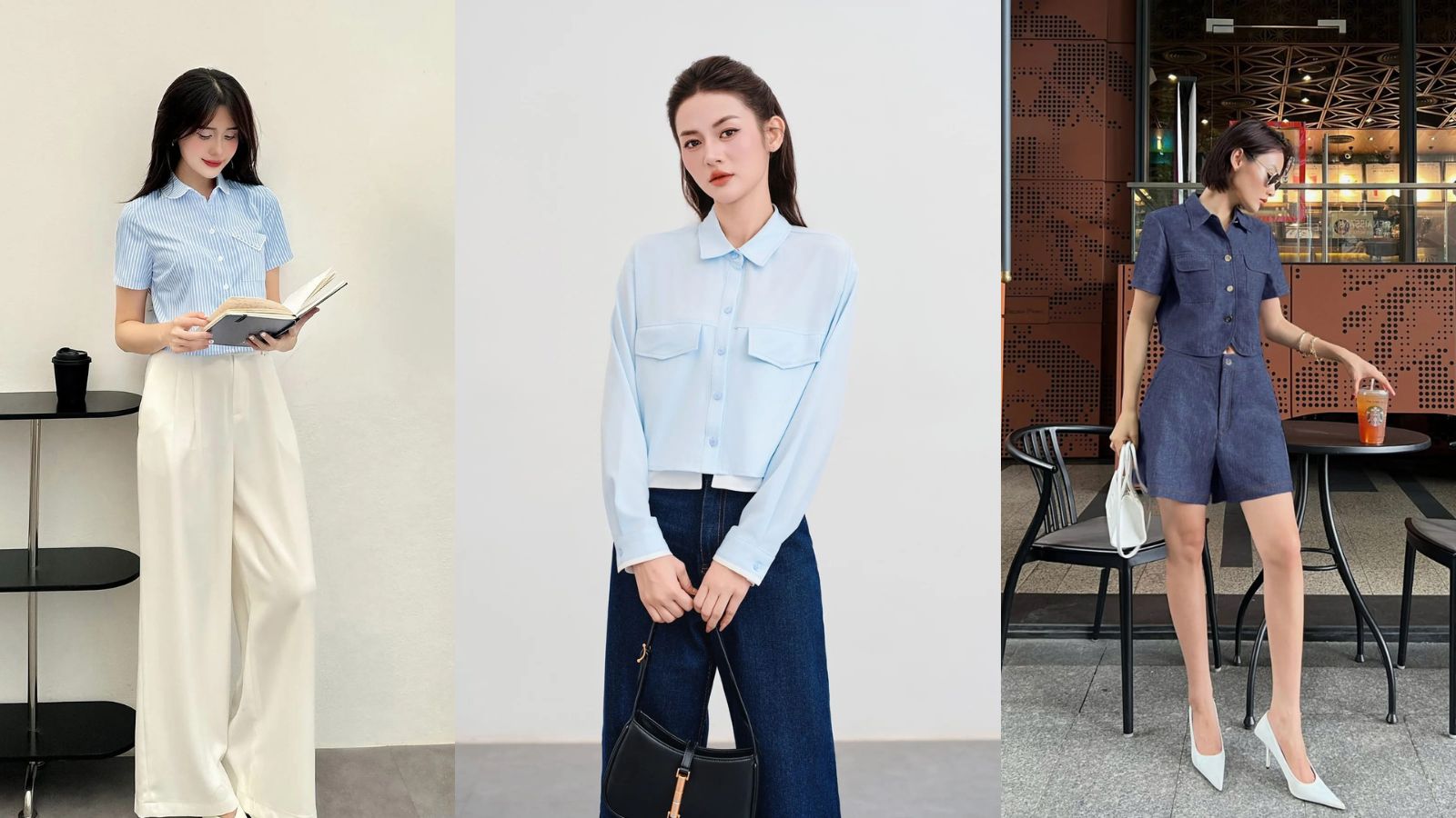 Gợi Ý Phối Đồ Với Áo Sơ Mi Croptop Nữ