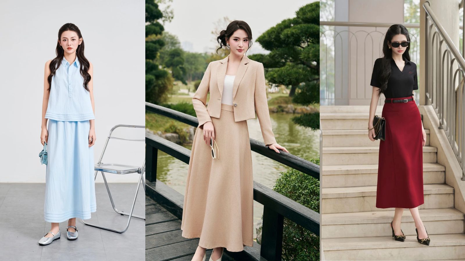 Top 10 Màu Sắc Chân Váy Dài Đẹp Nhất 2025