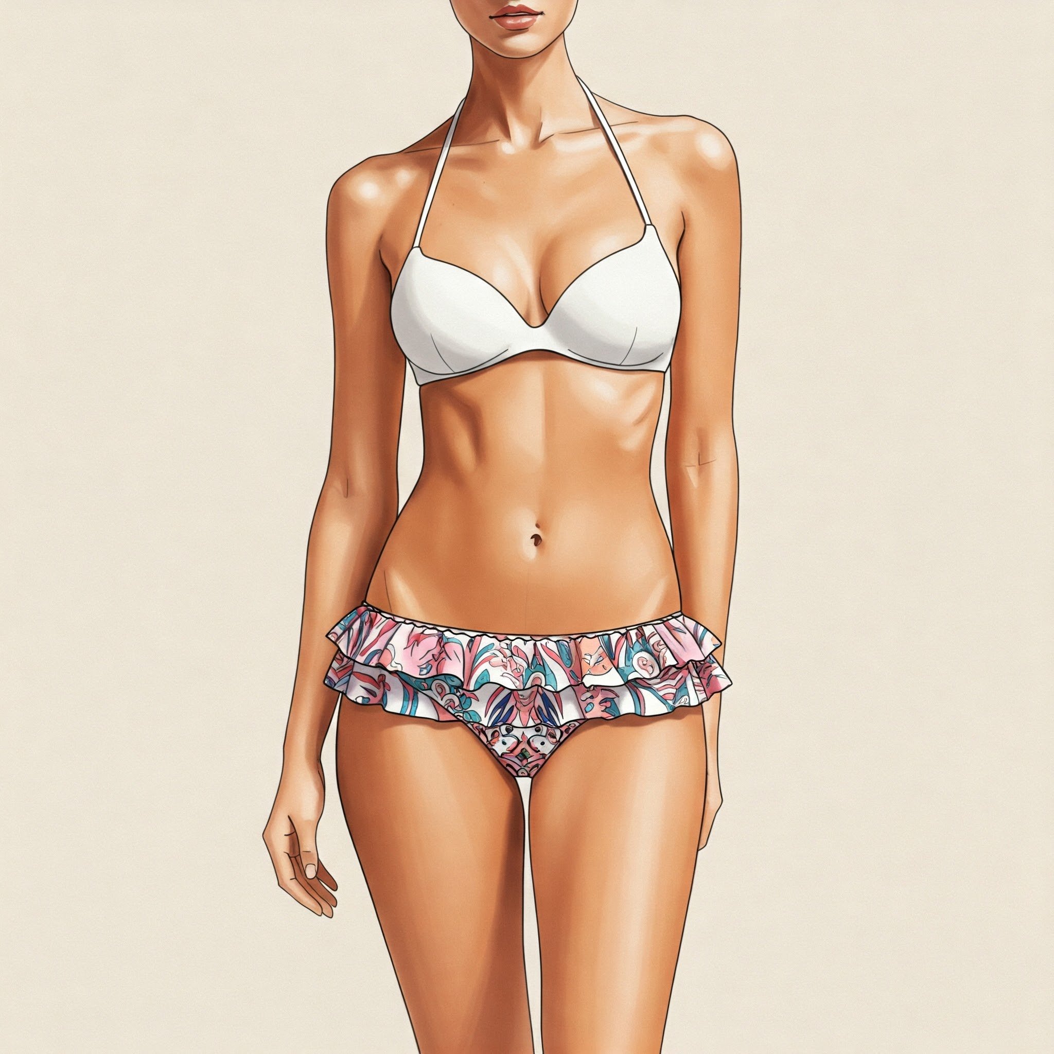 Chọn bikini cho dáng người tam giác ngược