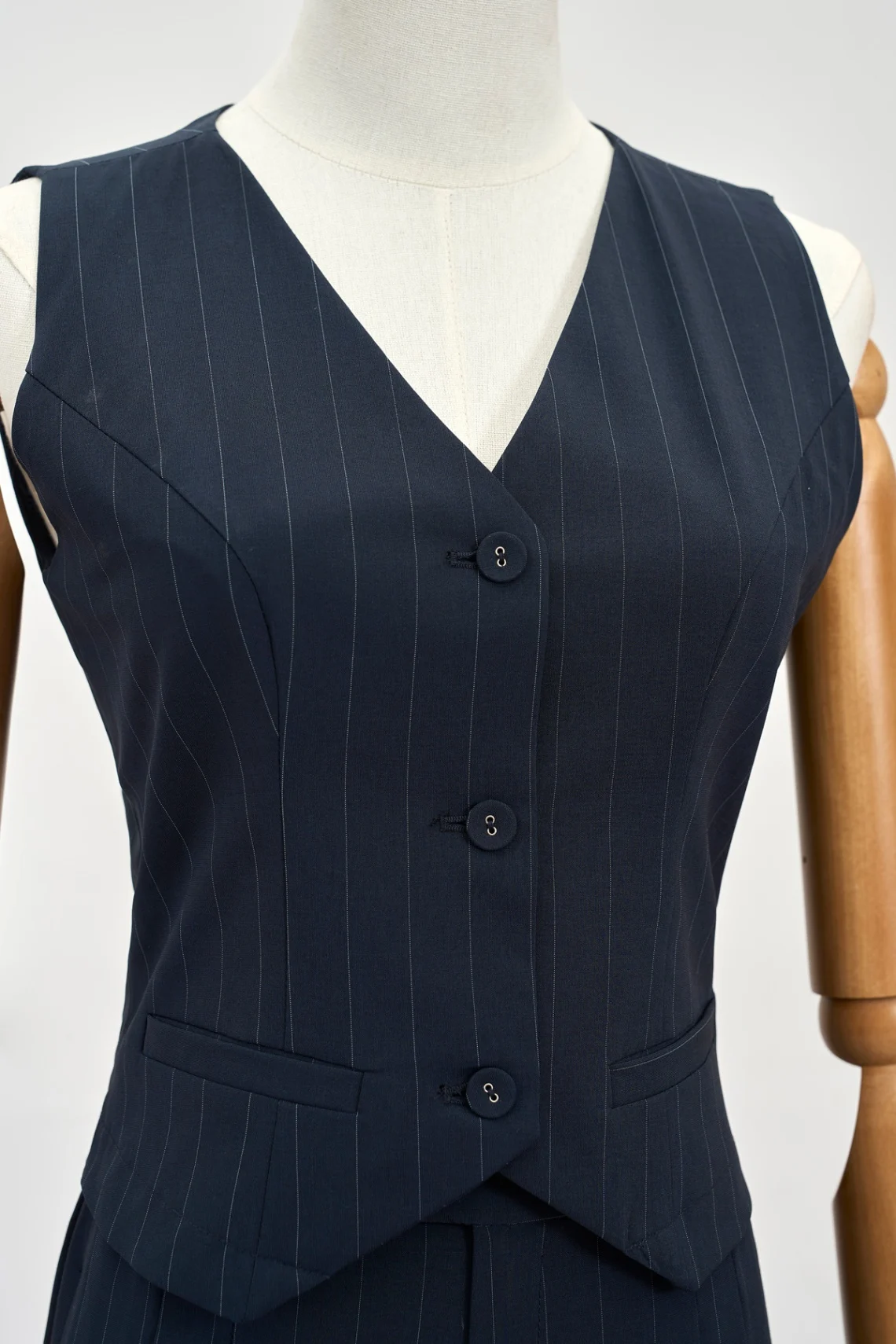 Áo vest gile dáng ôm chiết eo