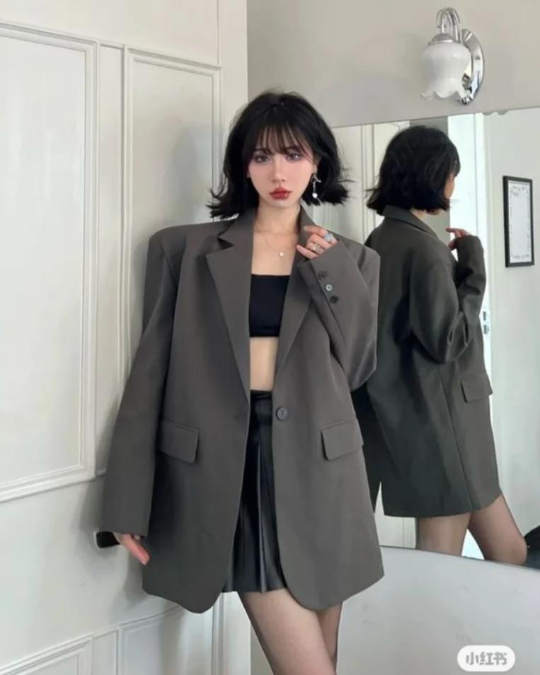 Áo vest oversize phong cách