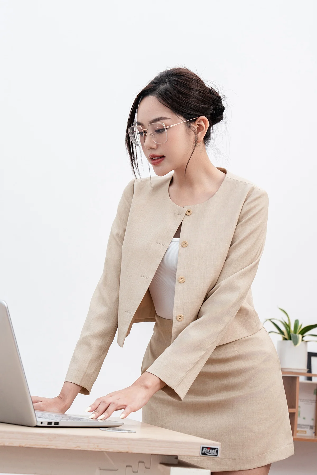 Áo vest vải xước
