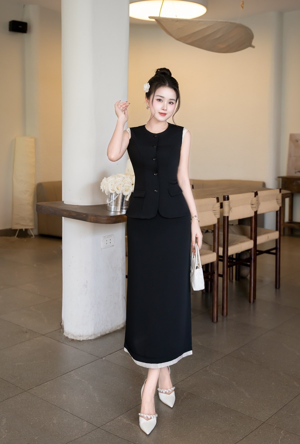 Chân váy dài đẹp sang trọng