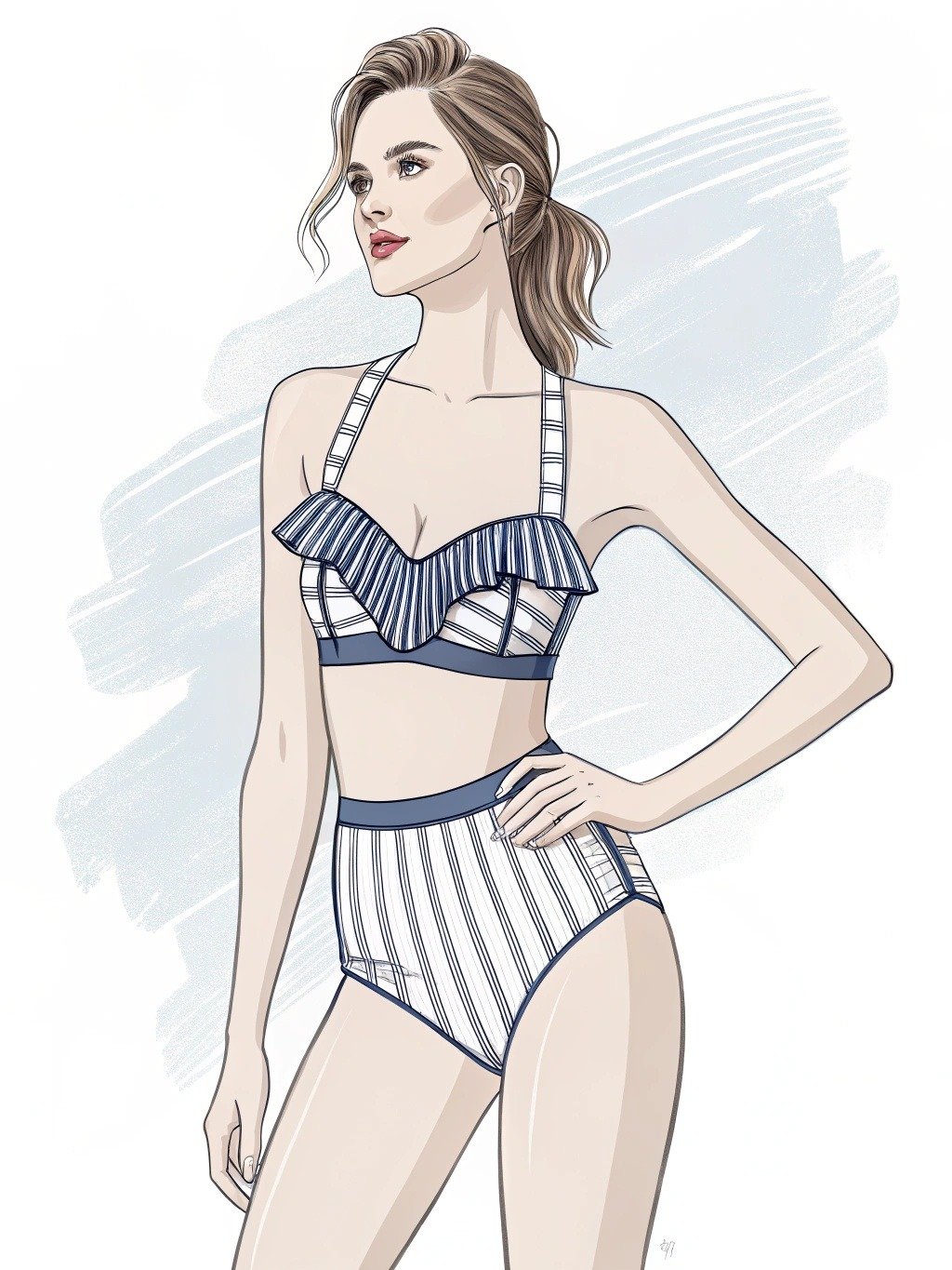 Chọn bikini cho dáng người hình chữ nhật
