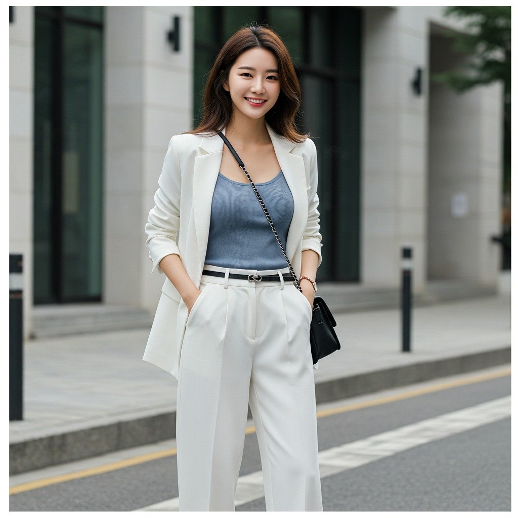 Outfit áo vest mùa hè phối áo ba lỗ