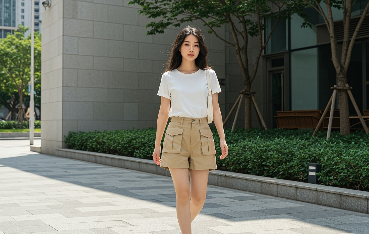Phối đồ quần kaki áo thun