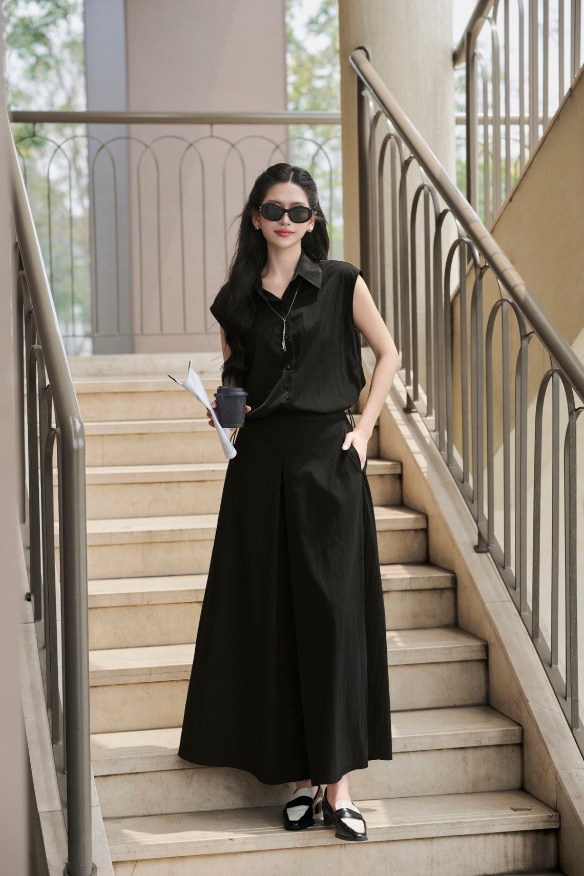 Quần dài giả váy Hàn Quốc