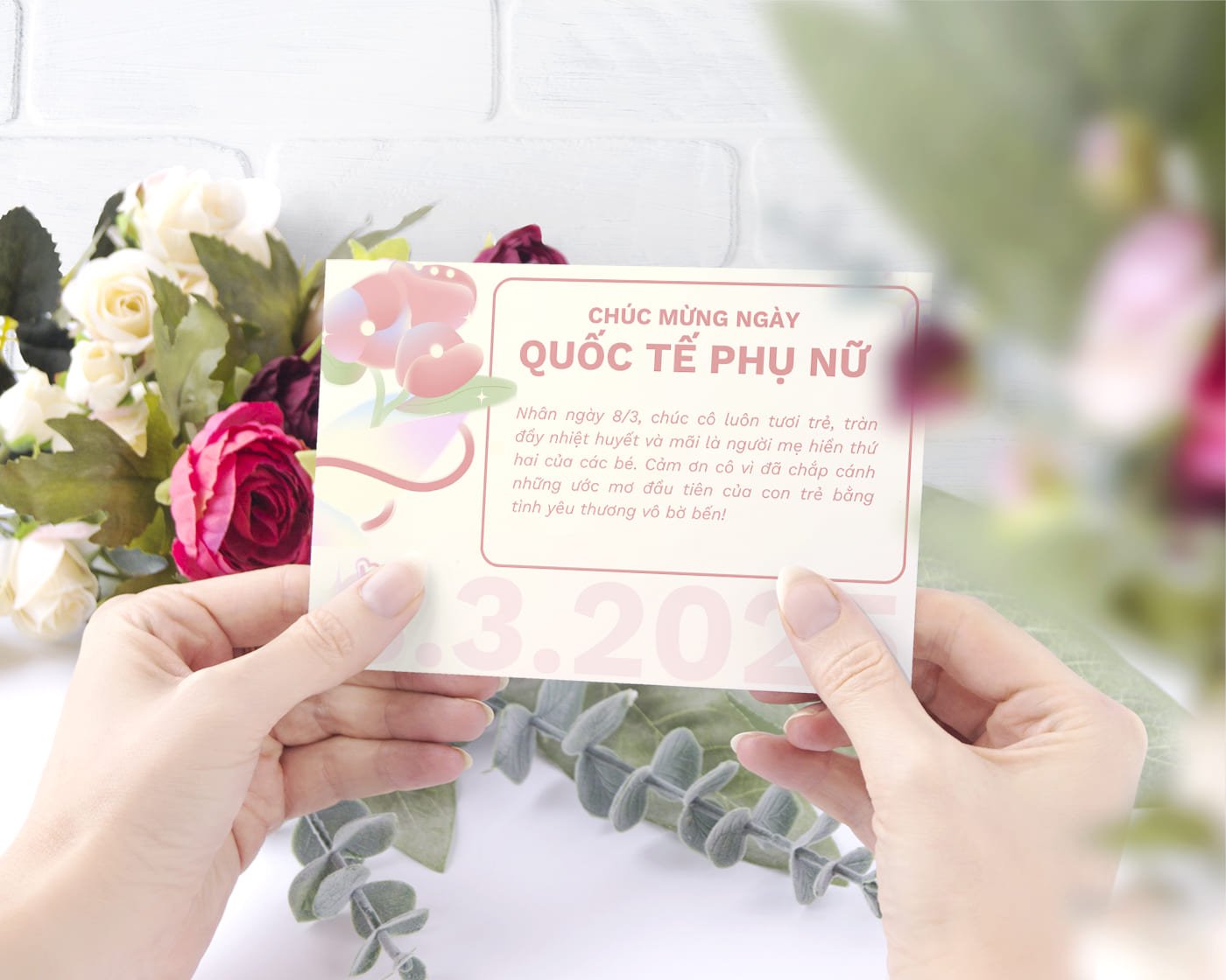 Thiệp chúc cô giáo mầm non ngày 8/3