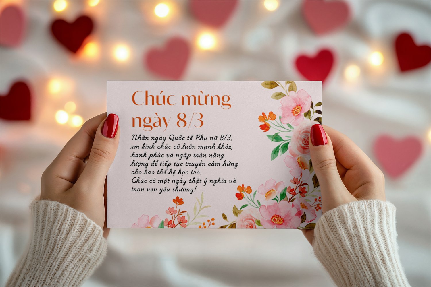 Thiệp chúc cô giáo ngày 8/3