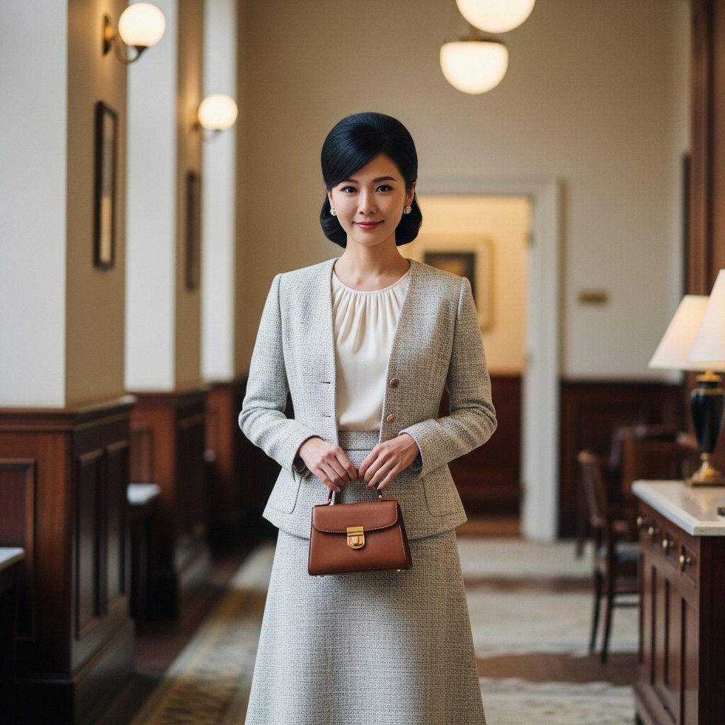 Phối đồ vintage công sở