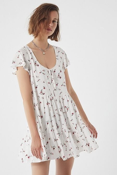 Váy babydoll hoa nhí