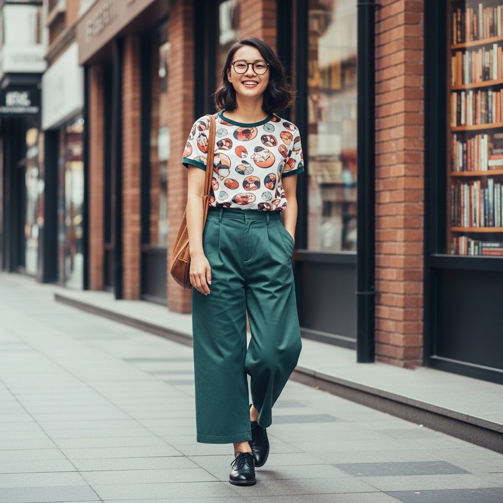 Phối đồ vintage trẻ trung