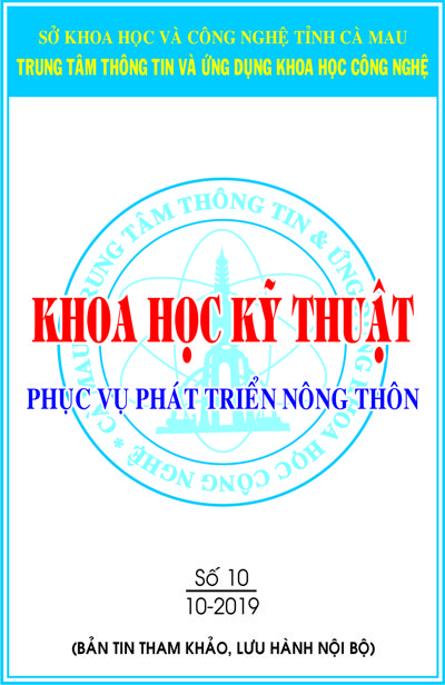 Bản tin khoa học kỹ thuật phục vụ phát triển nông thôn tháng 10 năm 2019