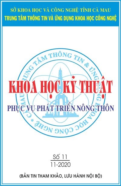 Bản tin khoa học kỹ thuật phục vụ phát triển nông thôn tháng 11 năm 2020.