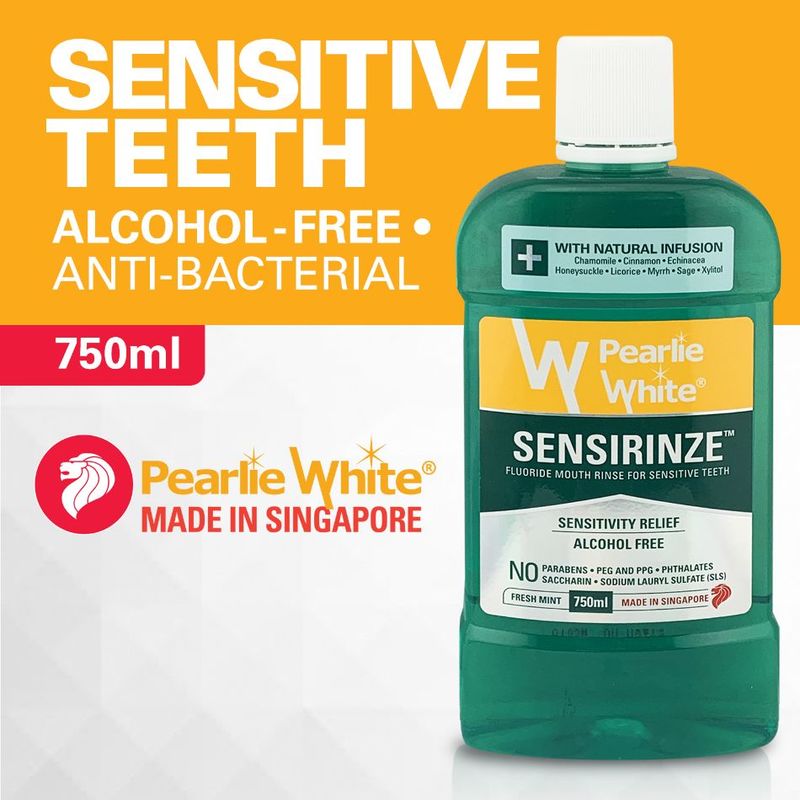 GIỚI THIỆU NƯỚC SÚC SẠCH HỌNG PEARLIE WHITE SENSIRINZE