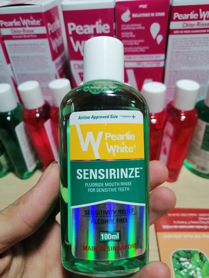 NƯỚC SÚC MIỆNG PEARLIE WHITE SENSIRINZE KHÁNG KHUẨN