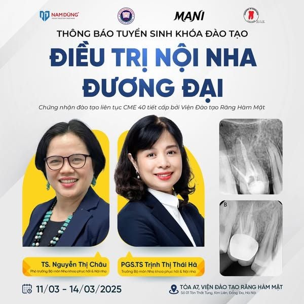 THÔNG BÁO TUYỂN SINH “ĐIỀU TRỊ NỘI NHA ĐƯƠNG ĐẠI”