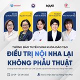 #Hà_Nội | MỞ ĐĂNG KÝ KHÓA ĐÀO TẠO CHUYÊN ĐỀ:  “ĐIỀU TRỊ NỘI NHA LẠI KHÔNG PHẪU THUẬT”