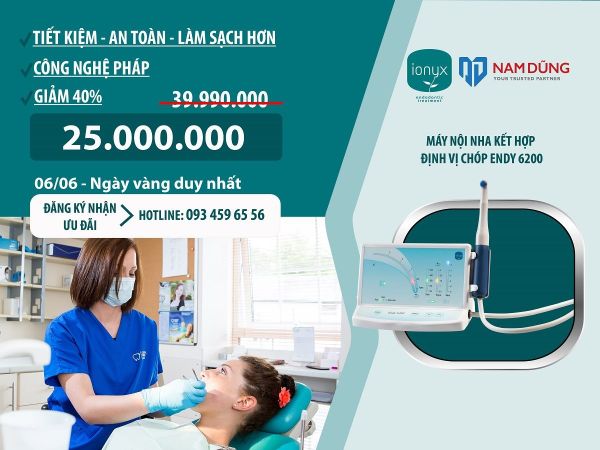 KHUYẾN MÃI THÁNG 6: MÁY NỘI NHA ENDY 6200 - 25 TRIỆU