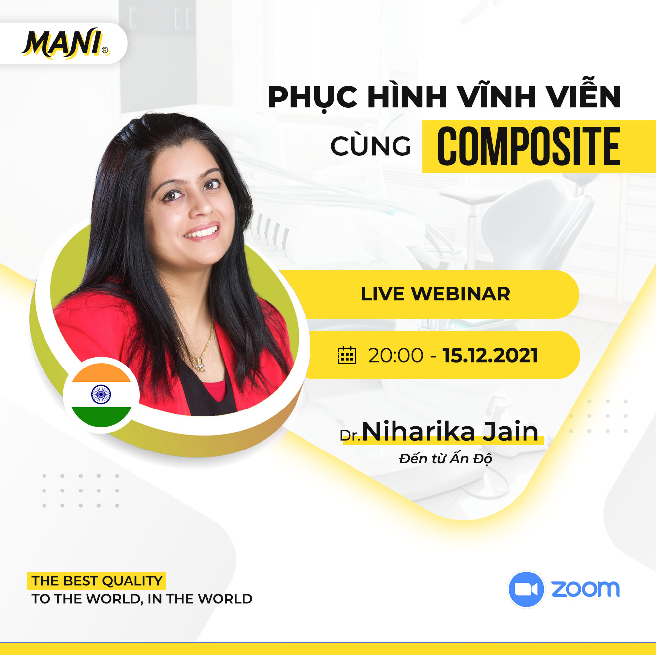 [15/12] ĐỪNG BỎ LỠ [WEBINAR]: PHỤC HÌNH VĨNH VIỄN CÙNG COMPOSITE