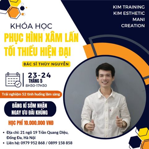 Mở lớp PHỤC HÌNH BẢO TỒN nhóm răng sau với Dr.Thùy