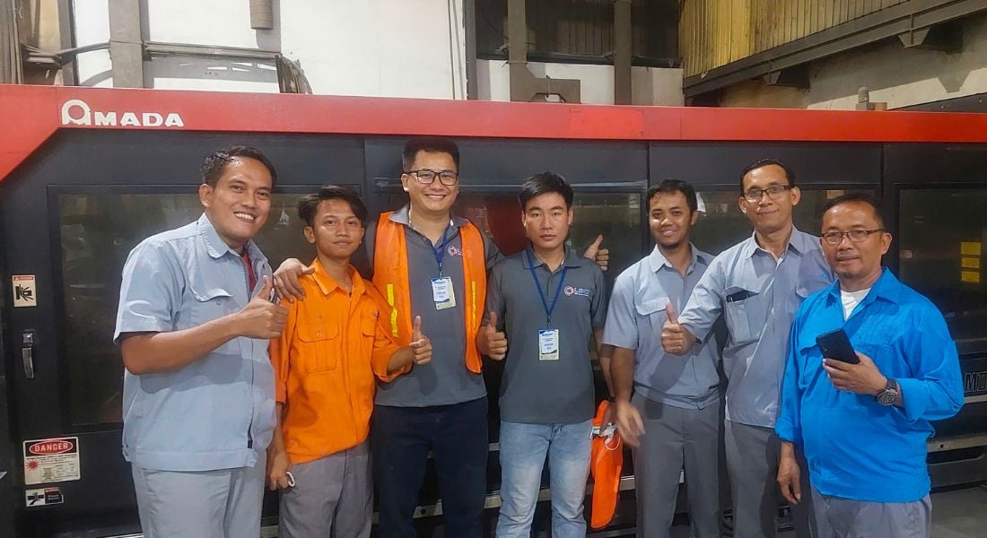 Sửa chữa - Bảo dưỡng máy cắt laser AMADA FOMII3015NT tại Indonesia