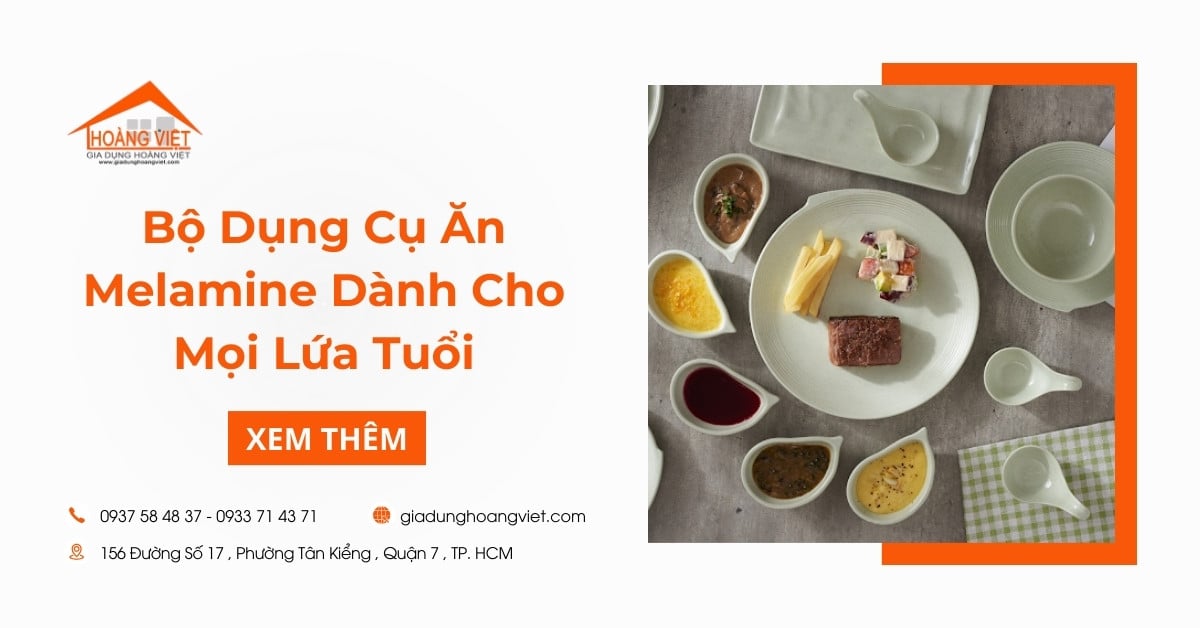 Bộ Dụng Cụ Ăn Melamine Dành Cho Mọi Lứa Tuổi