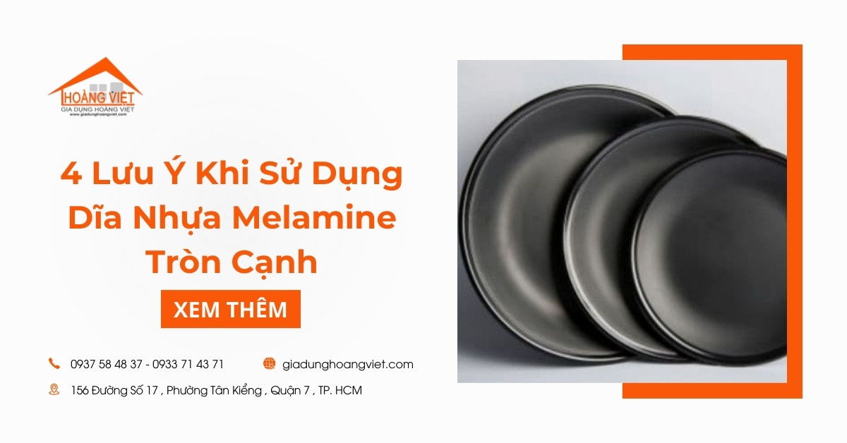 Mách Bạn 4 Lưu Ý Khi Sử Dụng Dĩa Nhựa Melamine Tròn Cạnh