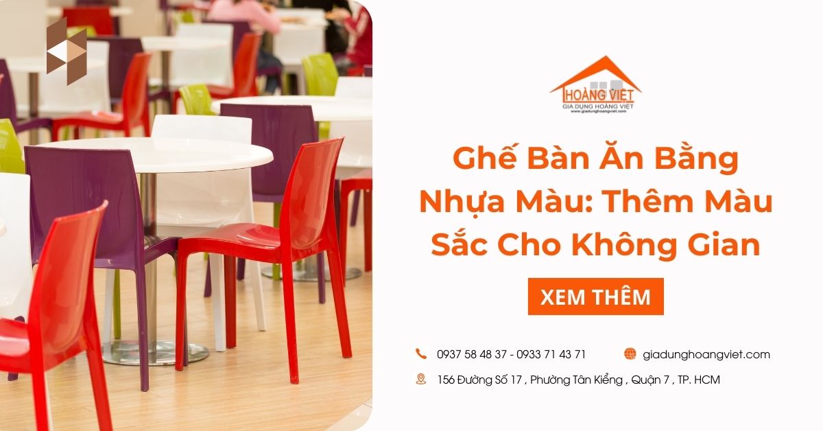 Ghế Bàn Ăn Bằng Nhựa Màu: Thêm Màu Sắc Cho Không Gian