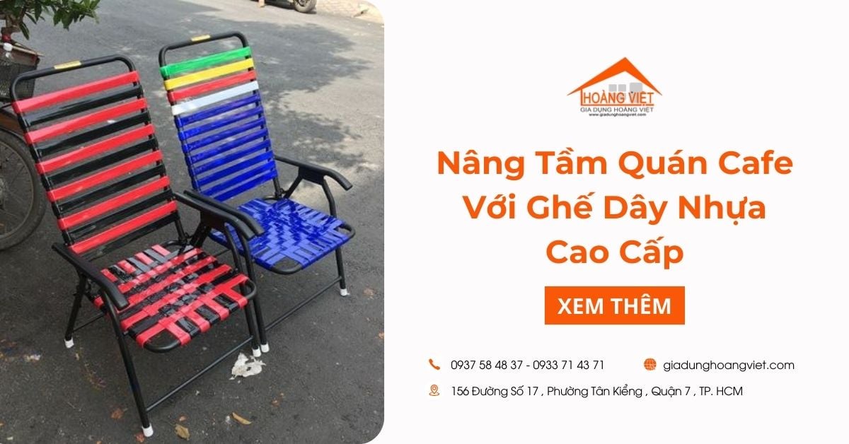 Nâng Tầm Quán Cafe Với Ghế Dây Nhựa Cao Cấp