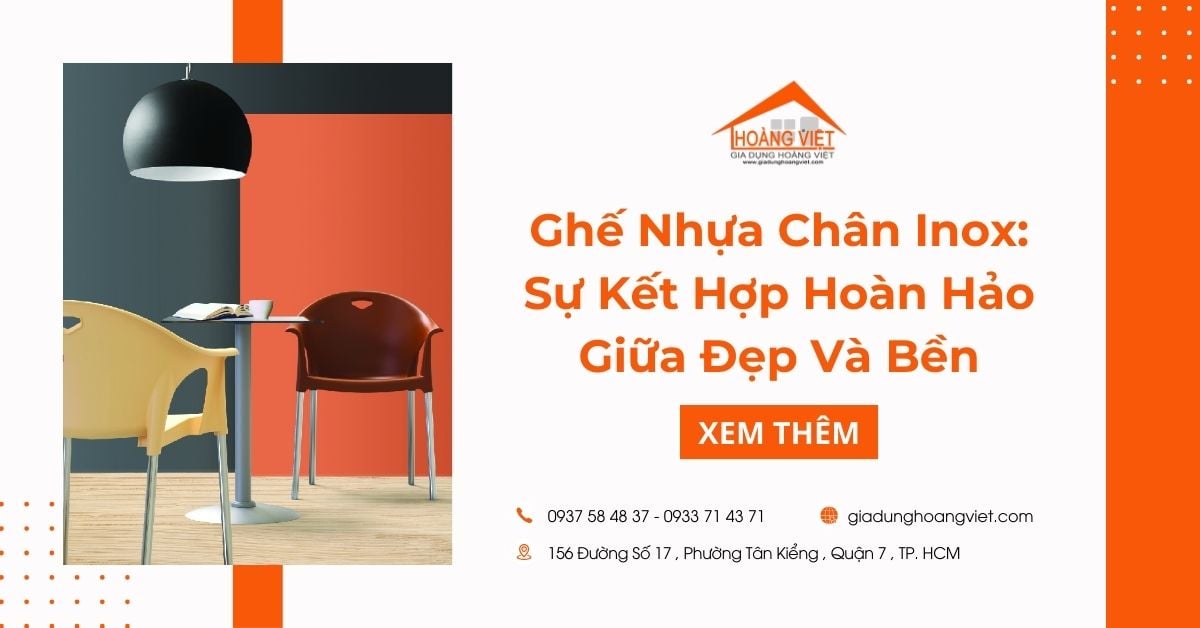 Ghế Nhựa Chân Inox: Sự Kết Hợp Hoàn Hảo Giữa Đẹp Và Bền