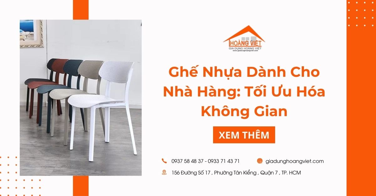 Ghế Nhựa Dành Cho Nhà Hàng: Tối Ưu Hóa Không Gian