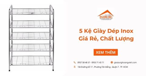 Top 5 Kệ Giày Dép Inox Giá Rẻ, Chất Lượng Tốt Nhất