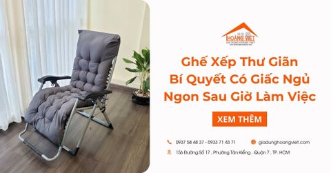 Ghế Xếp Thư Giãn: Bí Quyết Có Giấc Ngủ Ngon Sau Giờ Làm Việc
