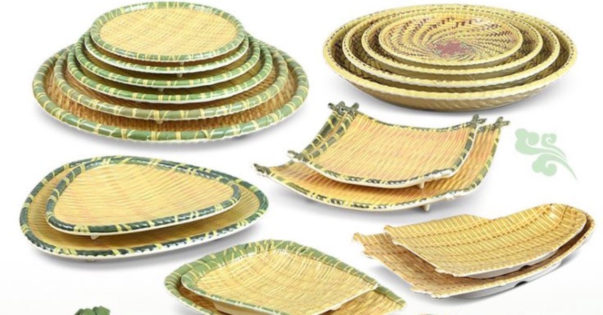 Bộ sưu tập tô chén dĩa melamine giả tre