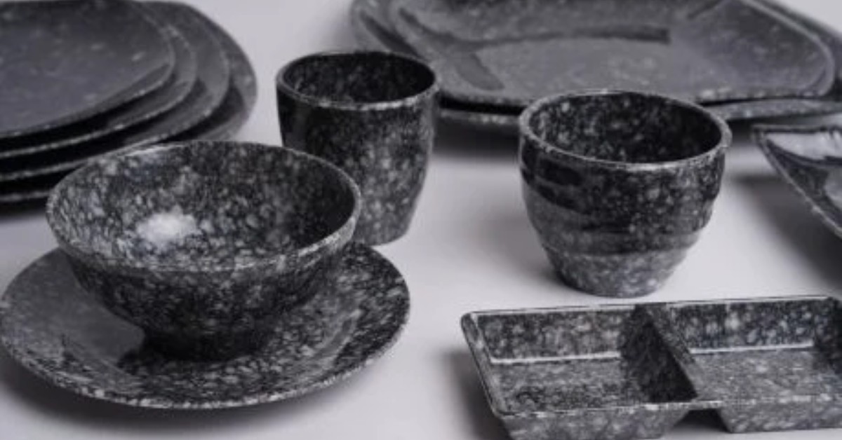 Bộ sưu tập tô chén dĩa melamine vân đá