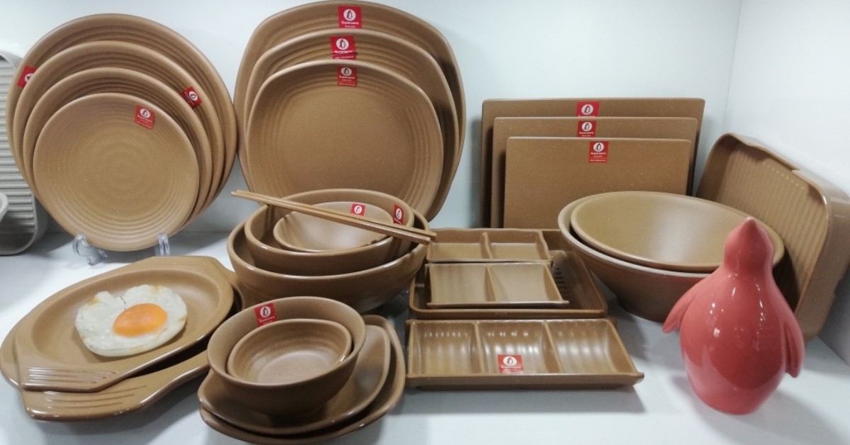 Bộ sưu tập tô, chén, dĩa melamine của Gia Dụng Hoàng Việt