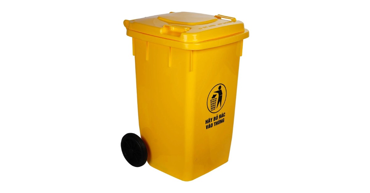 Thùng rác nhựa có bánh xe