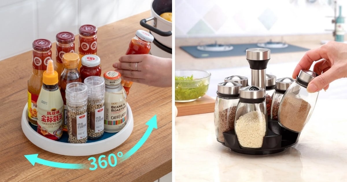 Hũ nhựa đựng gia vị xoay 360 độ