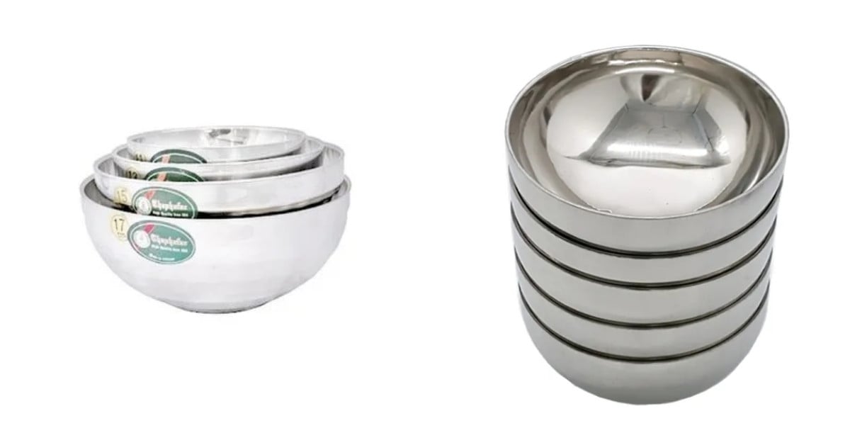 Hình ảnh tô inox 2 lớp